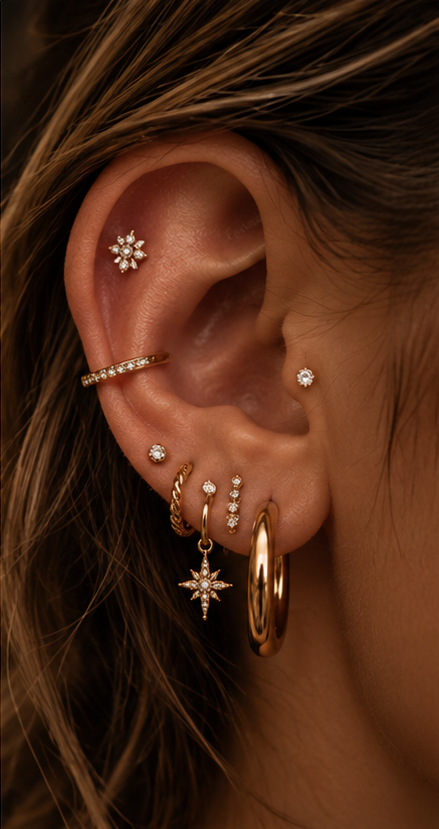 Ohrpiercing Impression